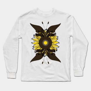 Little Aesthetic Sunflower Long Sleeve T-Shirt